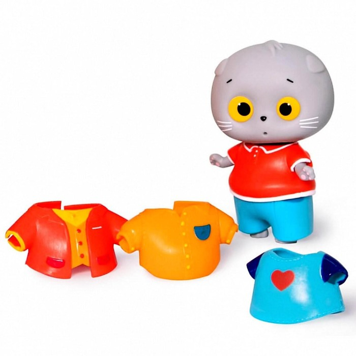 Коллекционная фигурка с одеждой «Мини Басик. Яркие краски», 5 предметов одежды, 8 см Коллекционная фигурка с одеждой «Мини Басик. Яркие краски», 5 предметов одежды, 8 см