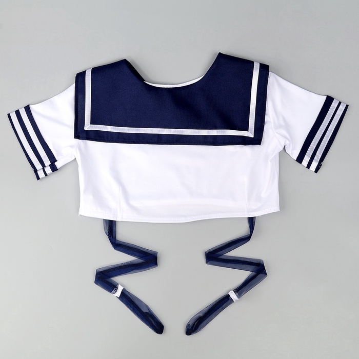 Карнавальный набор «Каваи тян»: топ, юбка на липучке, чулки, р-р 38-46, цвет синий Карнавальный набор «Каваи тян»: топ, юбка на липучке, чулки, р-р 38-46, цвет синий