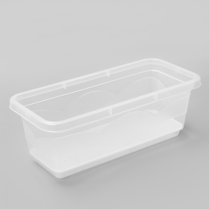 Горшок пластиковый с поддоном для цветов «Квадро», 6 л, цвет прозрачный Горшок пластиковый с поддоном для цветов «Квадро», 6 л, цвет прозрачный