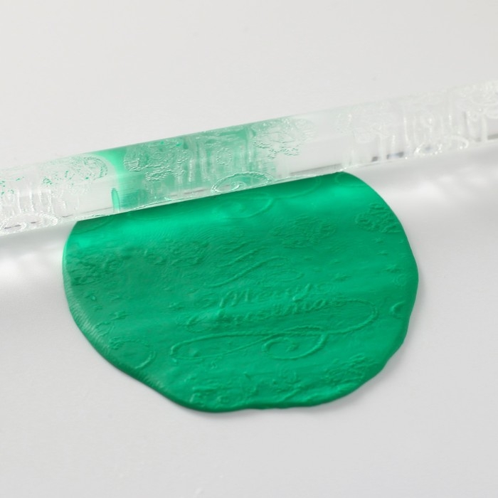 Скалка для творчества акрил Скалка для творчества акрил "Рождество" 16х1 см