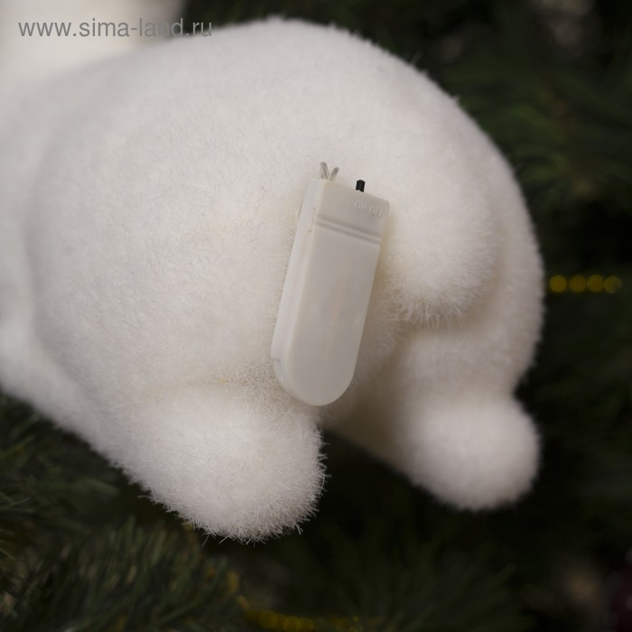 Светодиодная фигура «Олень» 25 × 29 × 13 см, флок, батарейки CR2032х2 (в комплекте), свечение тёплое белое Светодиодная фигура «Олень» 25 × 29 × 13 см, флок, батарейки CR2032х2 (в комплекте), свечение тёплое белое