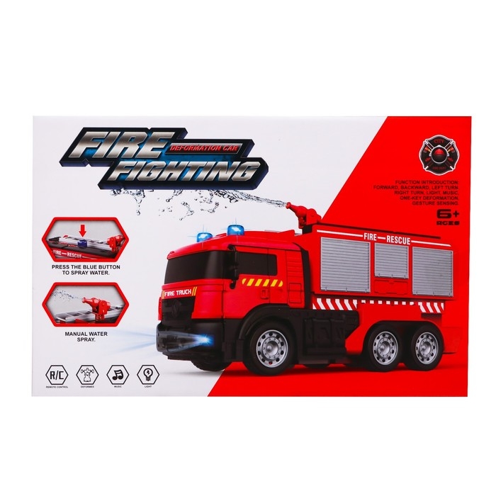 Робот радиоуправляемый «Пожарная машина», трансформируется, световые и звуковые эффекты