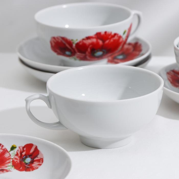 Сервиз чайный «Дачный. Маки», 14 предметов Сервиз чайный «Дачный. Маки», 14 предметов