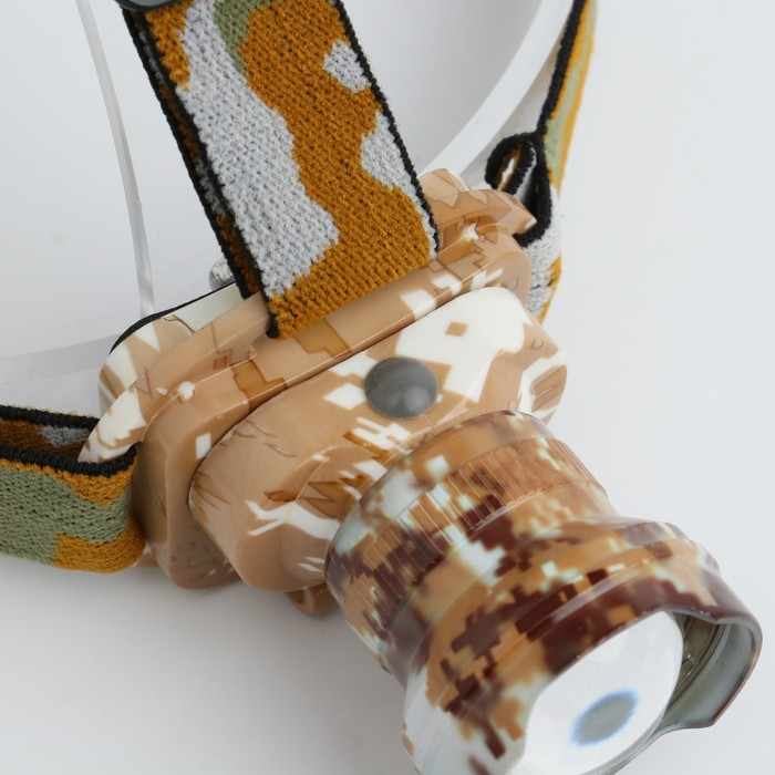 Фонарь налобный аккумуляторный  Фонарь налобный аккумуляторный "Мастер К.", 9 Вт, 130 лм, 3 режима