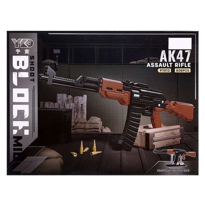 Конструктор-Мини «Оружие. АК-47», 808 деталей Конструктор-Мини «Оружие. АК-47», 808 деталей
