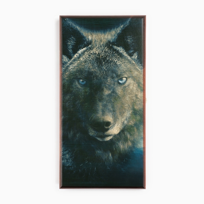 Нарды деревянные большие, настольная игра  Нарды деревянные большие, настольная игра "Волк", 40 х 40 см, с шашками