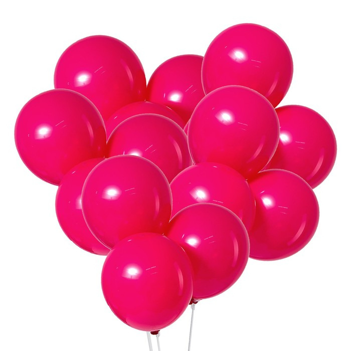 Шар латексный 12 Шар латексный 12", пастель, в наборе 100 шт., цвет фуксия