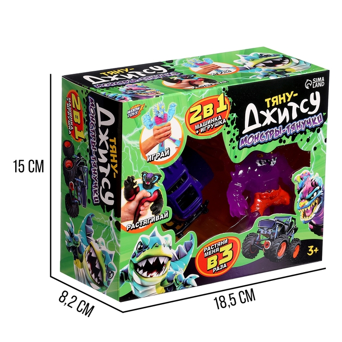 Набор тянучек «Тяну-Джитсу», с машинкой, 2в1, МИКС Набор тянучек «Тяну-Джитсу», с машинкой, 2в1, МИКС