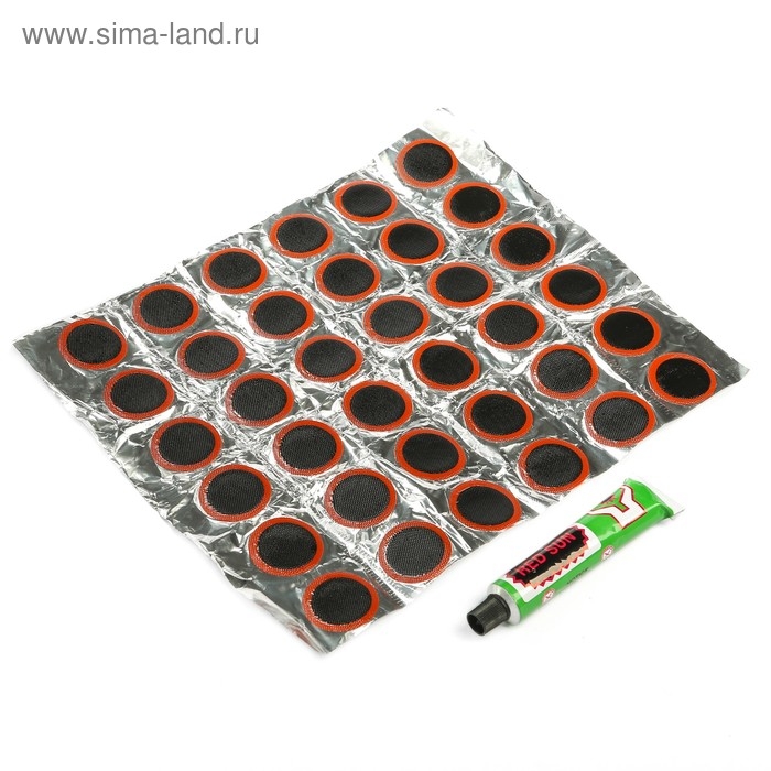 Резиновые заплатки для ремонта шин, набор 36 шт Резиновые заплатки для ремонта шин, набор 36 шт