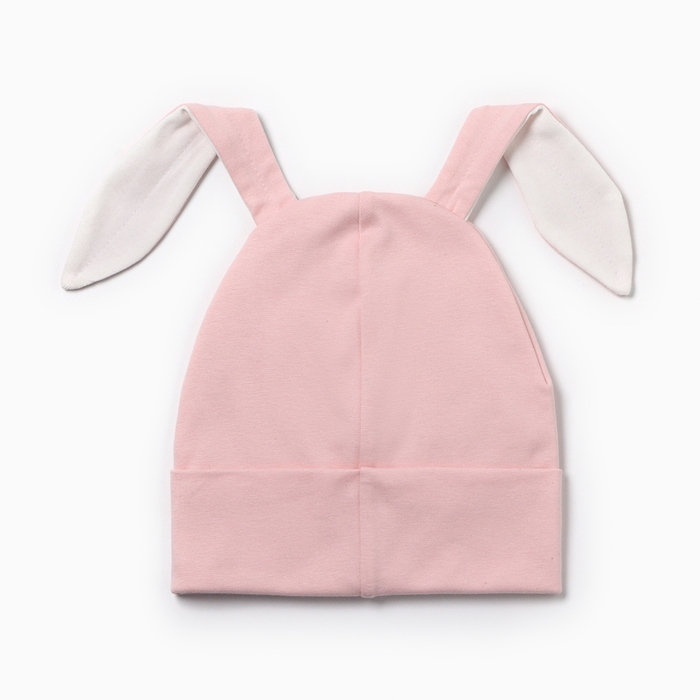 Шапка детская Шапка детская "Banny", цвет пудра, размер 46-50