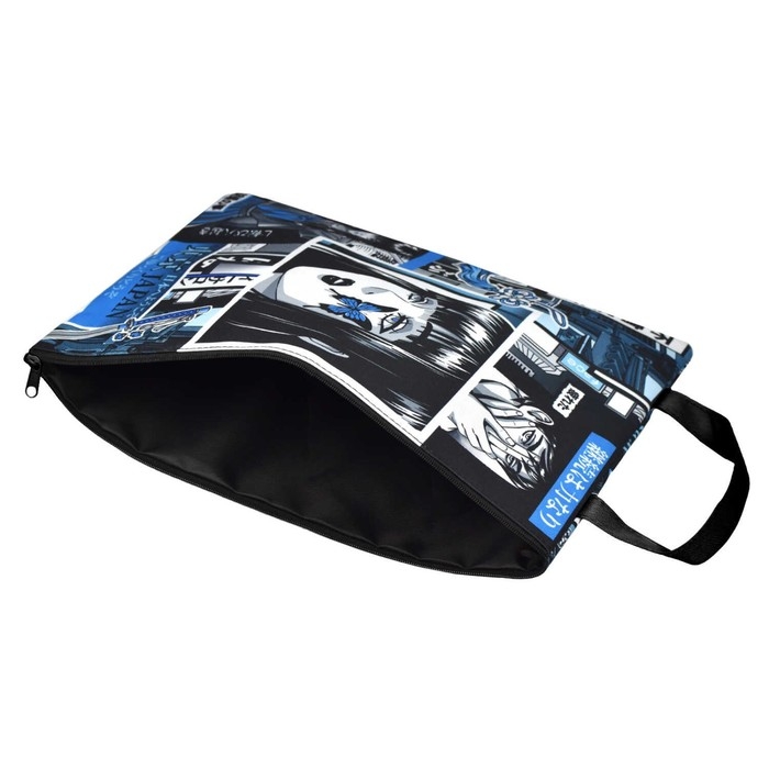 Папка для тетрадей А4, 330 х 250 х 10 мм, молнии сверху, с ручкой, текстильная, Феникс+ Папка для тетрадей А4, 330 х 250 х 10 мм, молнии сверху, с ручкой, текстильная, Феникс+ "Девушка"