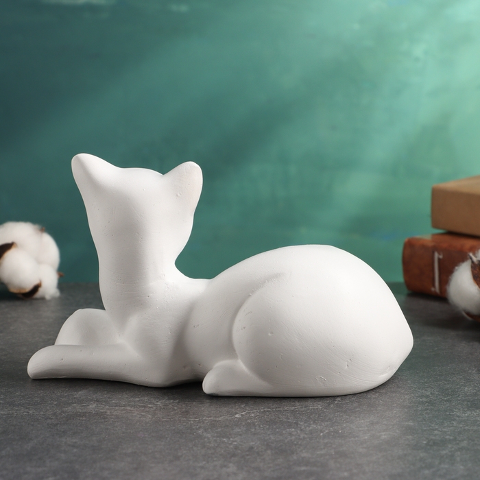 Фигура Фигура "Котики лежат" белые, 18х10х12см