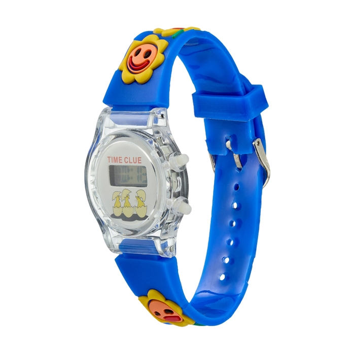 Часы наручные электронные, детские Часы наручные электронные, детские "Подсолнух", ремешок силикон l-21.5 см