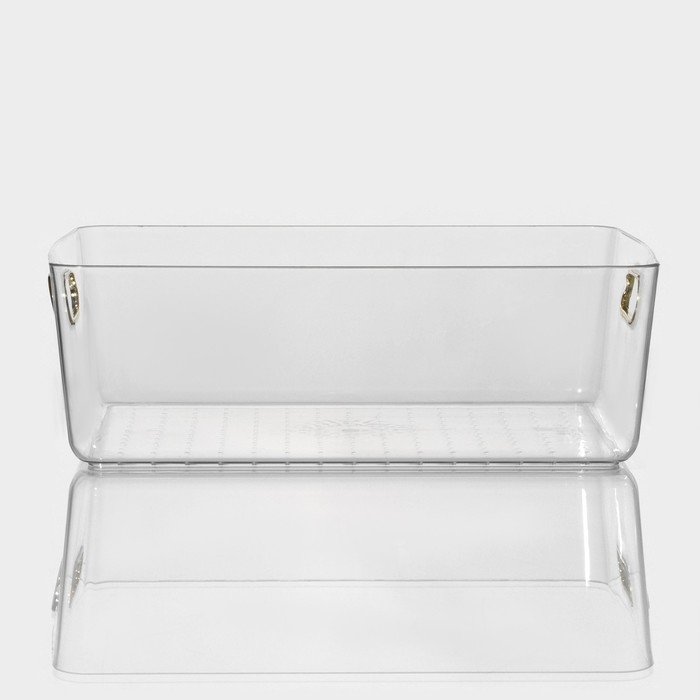 Контейнер для хранения «Нежность», 29×20×10 см, цвет прозрачный Контейнер для хранения «Нежность», 29×20×10 см, цвет прозрачный
