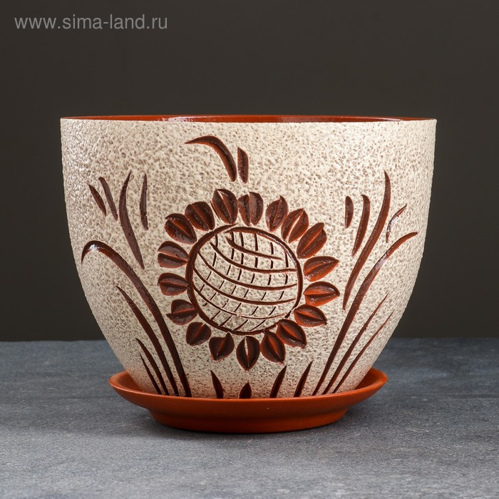 Горшок цветочный подсолнух 3,5 л Горшок цветочный подсолнух 3,5 л