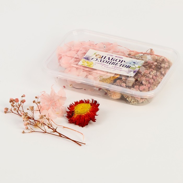 Набор сухоцветов «Розовое облако» Набор сухоцветов «Розовое облако»