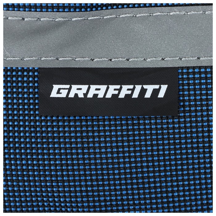 Велосумка GRAFFITI, на раму, увеличенная, цвет синий