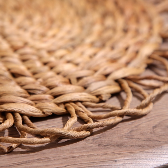 Коврик плетёный круглый 38 см