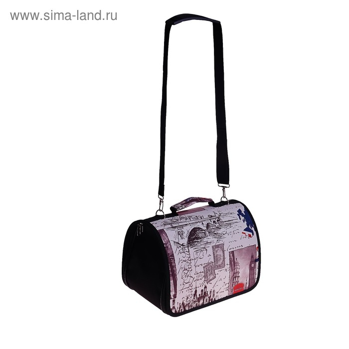 Сумка - переноска для животных  Сумка - переноска для животных "Лондон", 31 х 20,5 х 22 см, микс цветов