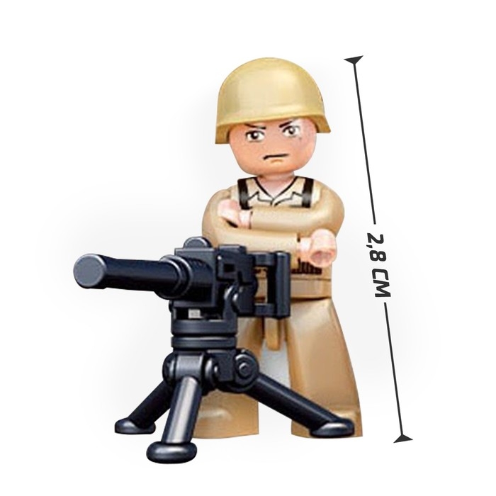 Конструктор Армия ВОВ фигурки «Солдаты», 1 шт, МИКС Конструктор Армия ВОВ фигурки «Солдаты», 1 шт, МИКС