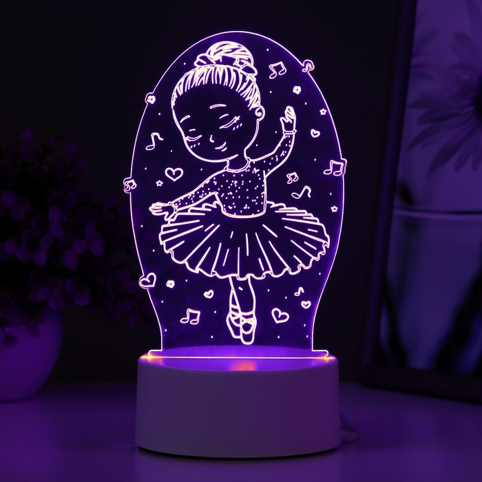 Светильник Светильник "Балерина" LED RGB от сети 11,4х9,5х17,4 см RISALUX