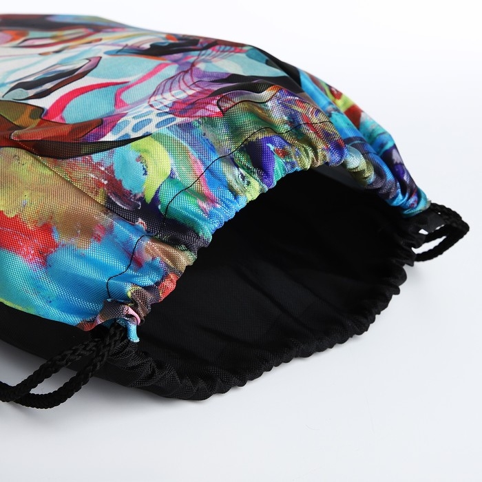 Мешок для обуви на шнурке, цвет синий Мешок для обуви на шнурке, цвет синий