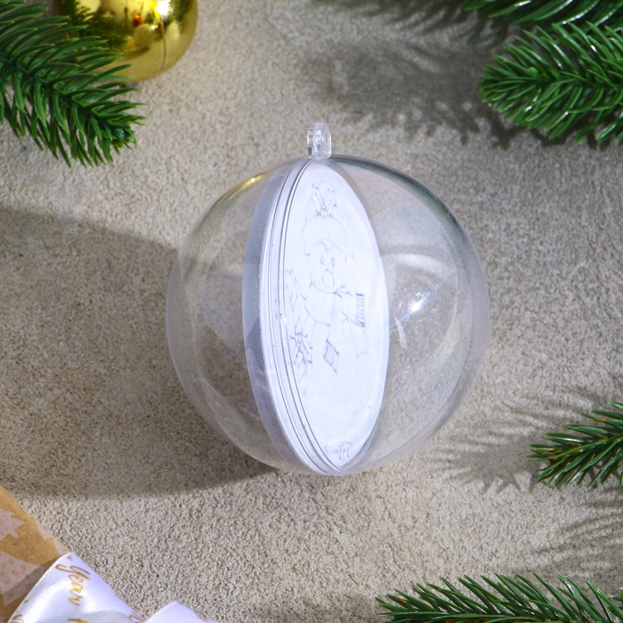 Ёлочное украшение под раскраску «Пингвин» размер: 8 см; 2 шт., кисть Ёлочное украшение под раскраску «Пингвин» размер: 8 см; 2 шт., кисть