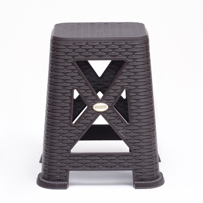 Табурет садовый Табурет садовый "Армхи", 35 х 37,5 х 45,5 см, темно-коричневый