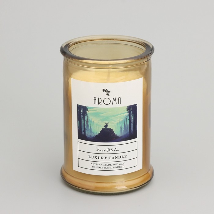 Свеча ароматическая в банке   Свеча ароматическая в банке  "Цветущий жасмин", 40ч, 95 гр, в коробке