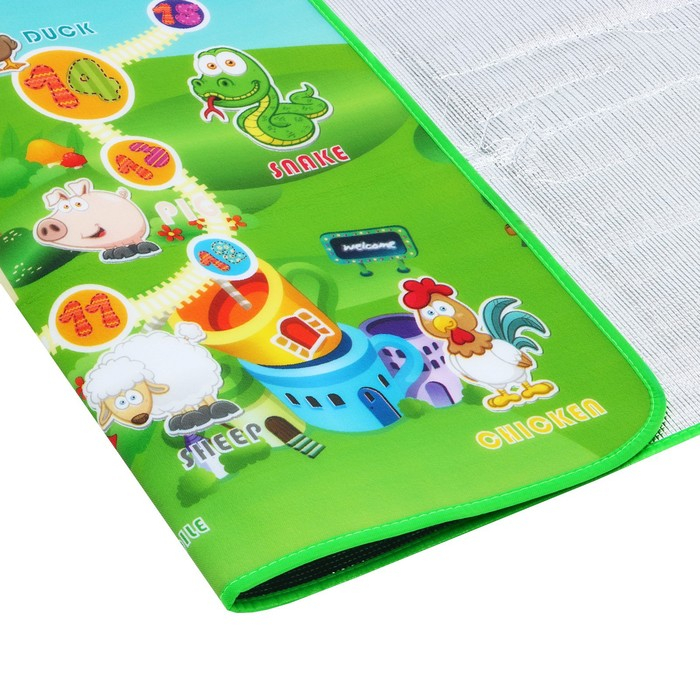 Игровой коврик для детей на фольгированной основе «Весёлый счёт», размер 180х150x0,5 см, Крошка Я Игровой коврик для детей на фольгированной основе «Весёлый счёт», размер 180х150x0,5 см, Крошка Я