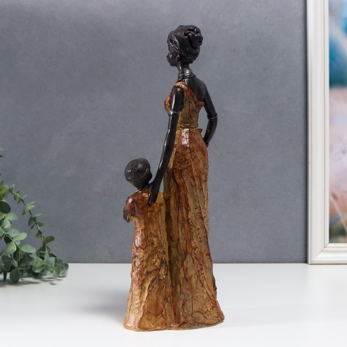 Сувенир полистоун  Сувенир полистоун "Мать и дочь. Африка" 35х13 см