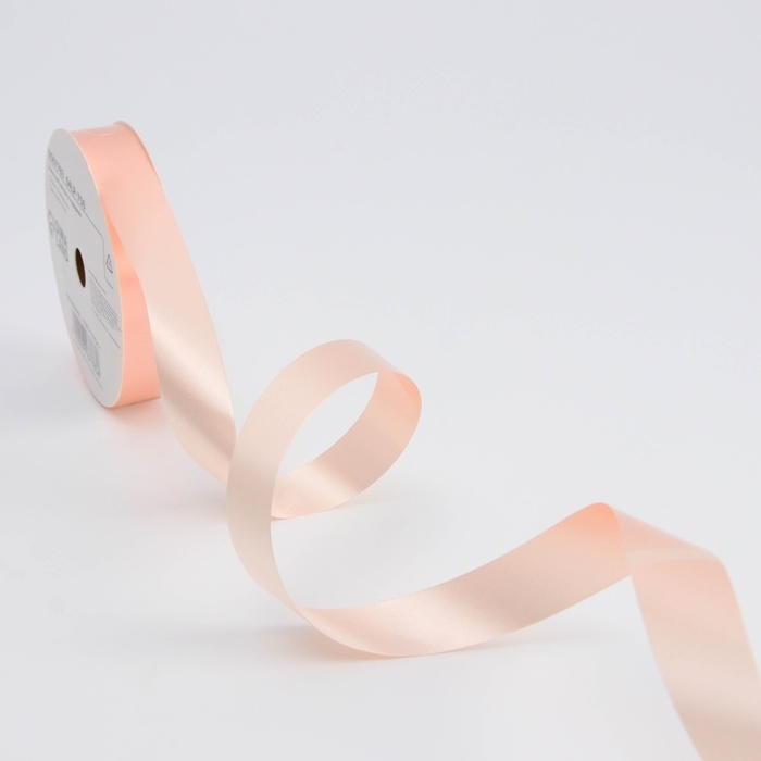 Новый год. Лента для декора и подарков, кремовый, 2 см х 45 м Новый год. Лента для декора и подарков, кремовый, 2 см х 45 м