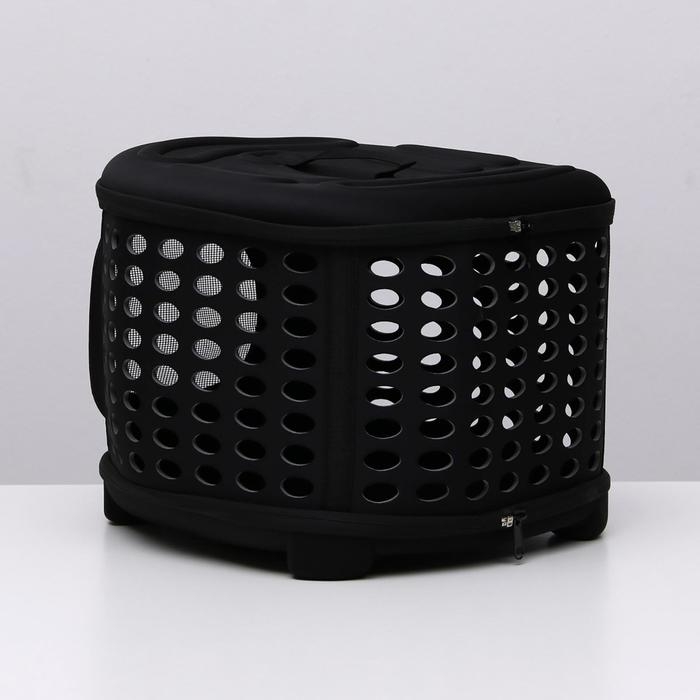 Складная сумка-переноска большая, материал EVA, 42,5 х 37,5 х 29,5 см, черная Складная сумка-переноска большая, материал EVA, 42,5 х 37,5 х 29,5 см, черная