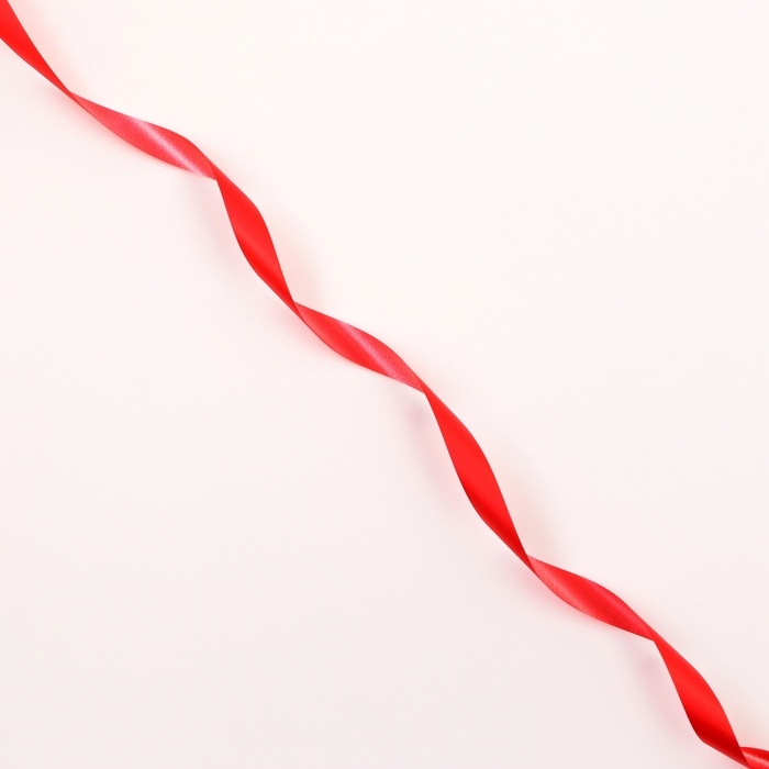 Лента для декора и подарков Лента для декора и подарков "Ярко матовая", 1,2см х 45м, красная