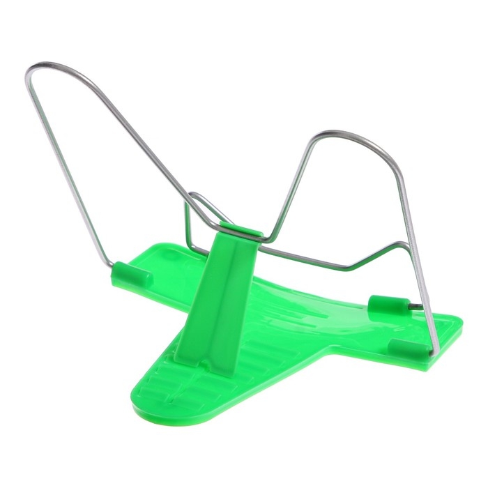 Подставка для книг Calligrata Подставка для книг Calligrata "ПРЕСТИЖ", с пластмассовым упором, европодвес, зелёная