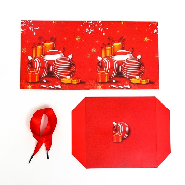 Новый год. Коробка Самосборная «Игрушки» 15 х 15 х 15 см Новый год. Коробка Самосборная «Игрушки» 15 х 15 х 15 см