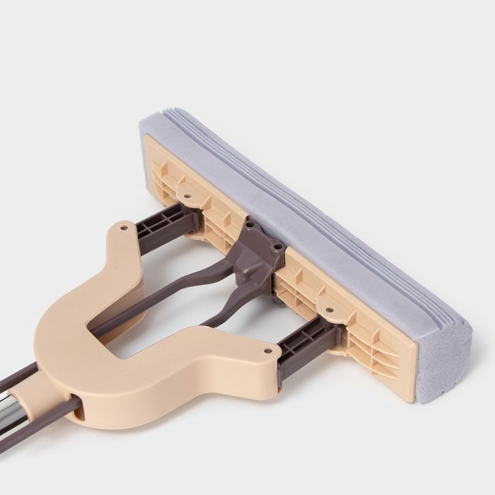 Швабра для мытья пола PVA Доляна, со складным отжимом, насадка 27×6 см, стальная составная ручка 116 см Швабра для мытья пола PVA Доляна, со складным отжимом, насадка 27×6 см, стальная составная ручка 116 см