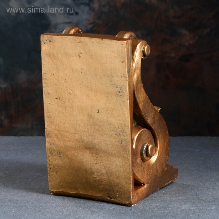 Держатель-подставка для книг  Держатель-подставка для книг "Абстракция", 25см, бронзовый