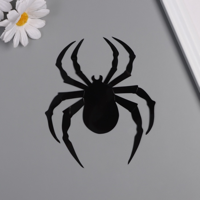 Наклейка пластик Наклейка пластик "Пауки" набор 12 шт 3 размера