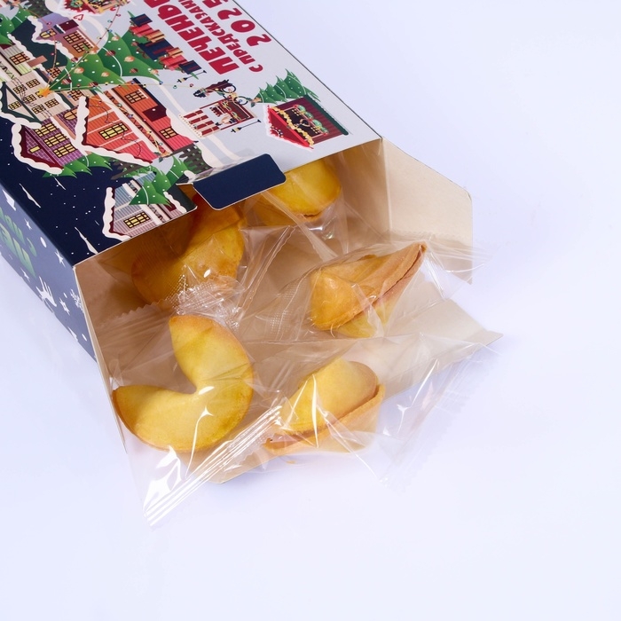 Новый год. Печенье с предсказанием "2025 год", 12 шт, 84 г