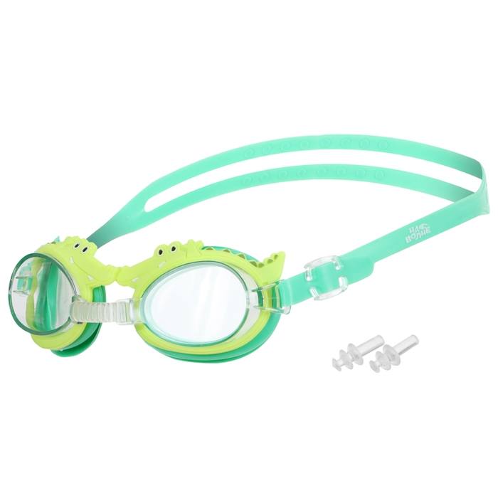 Очки для плавания детские «На волне» «Крокодил», беруши Очки для плавания детские «На волне» «Крокодил», беруши