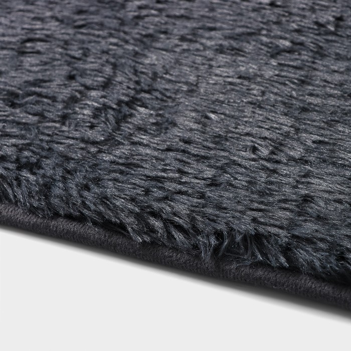 Набор ковриков для ванной и туалета Доляна «Пушистик», 2 шт, 40×50, 50×80 см, цвет серый Набор ковриков для ванной и туалета Доляна «Пушистик», 2 шт, 40×50, 50×80 см, цвет серый