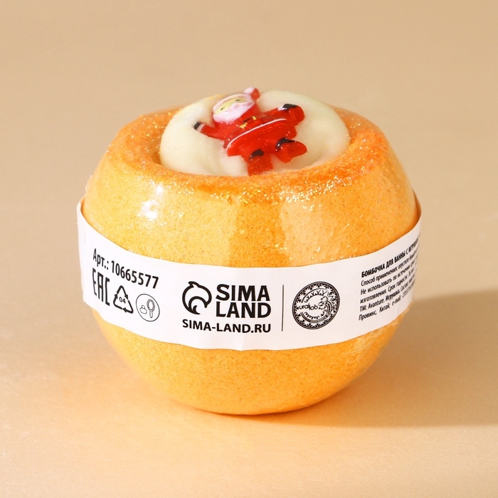 Новый Год. Бомбочка для ванны с игрушкой, 140 г, микс Новый Год. Бомбочка для ванны с игрушкой, 140 г, микс