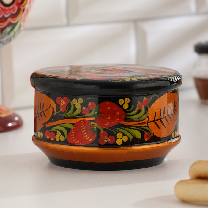 Коробка «Ягодка», большая, 12-13×9-10 см, хохлома Коробка «Ягодка», большая, 12-13×9-10 см, хохлома