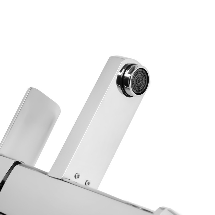 Смеситель для раковины ZEIN Z2631, квадратный, картридж керамика 35 мм, хром Смеситель для раковины ZEIN Z2631, квадратный, картридж керамика 35 мм, хром