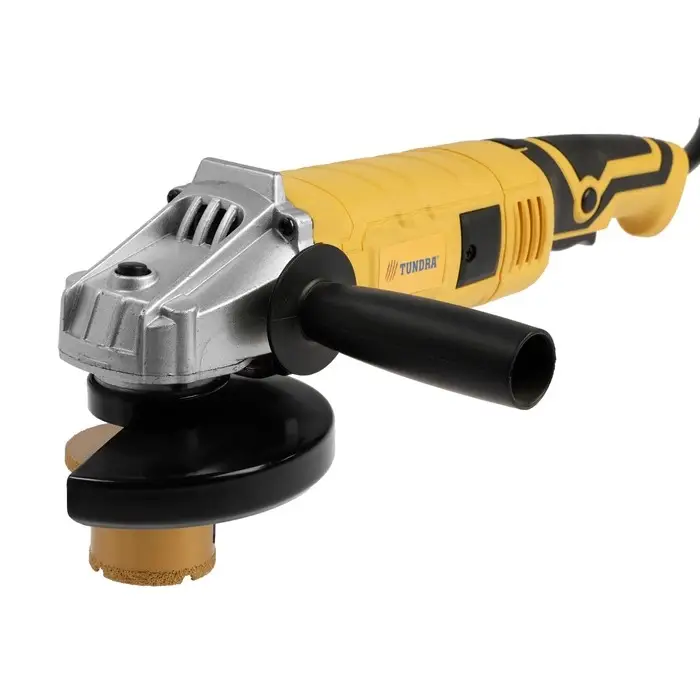 Коронка алмазная ТУНДРА, для УШМ, для отверстий под слив, по плитке, мрамору, 50/70 мм, М14