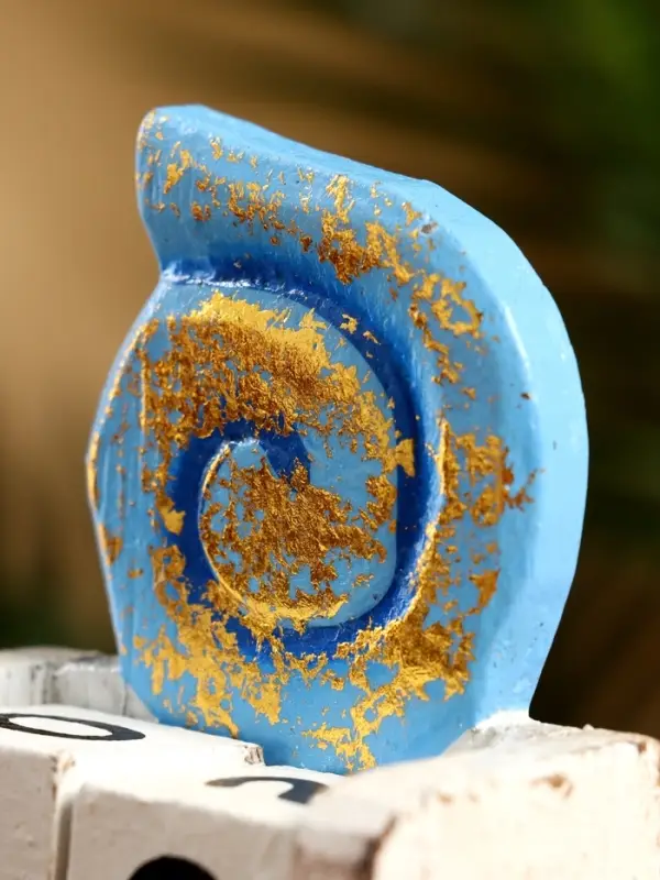 Календарь настольный «Ракушка», 7×4×9 см, дерево, синий