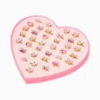 Кольцо &laquo;Выбражулька&raquo; нежность, безразмерное, форма микс, бело-розовое в золоте