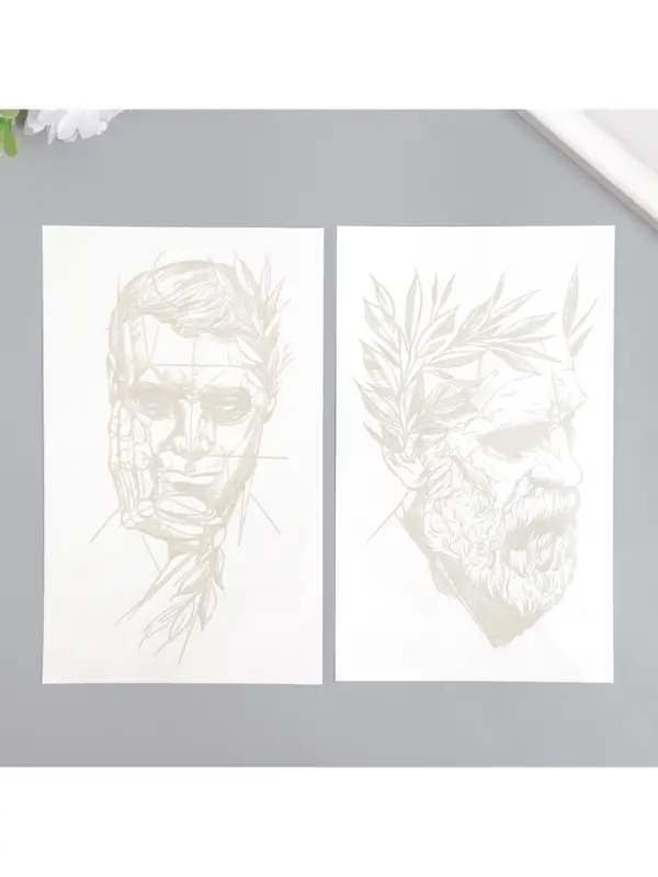 Переводная тату на тело «Скульптура», 18×11 см Переводная тату на тело «Скульптура», 18×11 см