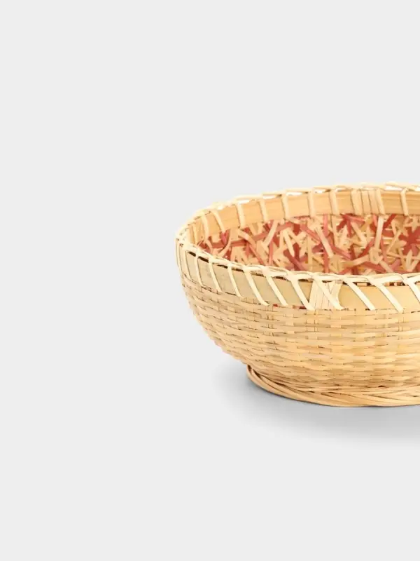 Фруктовница бамбуковая, 19 см